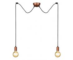 Trio Leuchten 310100262 Cord Suspension en métal cuivré 1 x E27