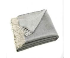 Blanc des Vosges PEROU Plaid, Alpaga, Gris, 130x170 cm
