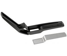 Fackelmann 45594 Presse ail, Acier Inoxydable, Noir, 22,5 x 11,5 x 3 cm