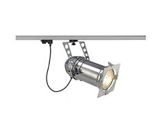 SLV 153352Â SFL PAR56Â TS 70Â Lang HV R7S Spot, alu, 70Â W, avec 3p.-adapter, en aluminium, argent,