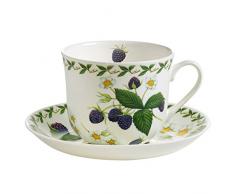 Maxwell & Williams pb8109Â Orchard Fruits Petit DÃ©jeuner Tasse avec Soucoupe MÃ»re, boÃ®te Cadeau, Porcelaine, Multicolore