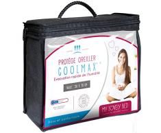 My Lovely Bed - ProtÃ¨ge Oreiller 50x70cm - Tissu CoolmaxÂ® : RÃ©gule la Transpiration - Frais, Doux et Respirant - Fermeture Ã Rabat - Forme Rectangulaire