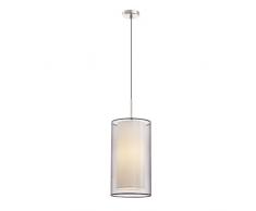 FARO BARCELONA 68548 SABA Lampe Suspension Nickel Mat 1L