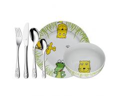 WMF 1280029964 Set de 6 Couverts Enfant, Acier Inoxydable, Multicolore, 40 x 25 x 9,7 cm