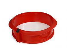 LÃ©kuÃ© Moule Rond DÃ©montable 23 cm Assiette en CÃ©ramique Rouge Duo