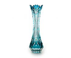 Cristal de Bohemia Kendy - Vase, 20 cm, azurit