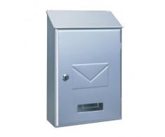Rottner Pisa Boîte aux lettres avec ouverture sur le dessus Acier Argent