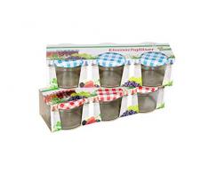 COSY & TRENDY 05157 Lot de 3 bocaux Ã Confiture en Verre, 230 ML