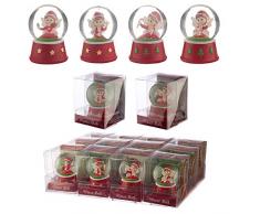 Miss Pretty London Boule Ã Neige de NoÃ«l Ã Collectionner, Multicolore, Hauteur 6 cm, Largeur 4 cm