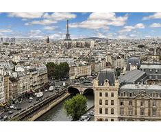 Papier Peint poster panoramique PRINTEMPS A PARIS 4 x 2,70 m | DÃ©co et photo murale XXL QualitÃ© HD Scenolia