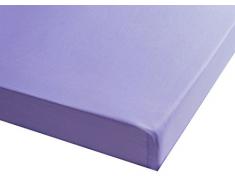 San Carlos Combicolor - Drap Housse pour lit 190x150x1 cm Violet