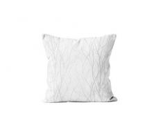 Soleil docre Liane Coussin dÃ©coratif, Polyester, Blanc, 40 x 40 cm