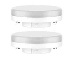 ledscom.de GX53 LED ampoule 6.3W=40W 450lm 100° blanche-chaude, 2 pcs