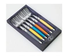 Laguiole Jean Dubost 93/13102 Coffret Bois Aubergine 6 Fourchettes de Table