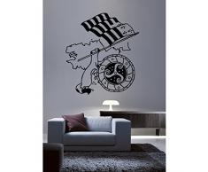 TATOUTEX Stickers Hermine et Drapeau Breton - Rouge, L 100cm x H 112cm