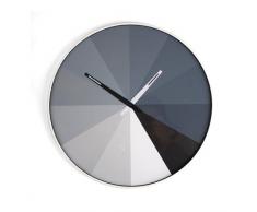 Kikkerland KKCL23-EU Horloge Murale Ultra Fine Dégradé Noir/Blanc