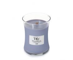 Woodwick Bougie parfumée avec Peluche innovante Paraffine Lilas Taille Moyenne