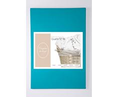 Comptoir du Linge DH42902040 Drap Housse Uni Coton Turquoise 200 x 90 cm