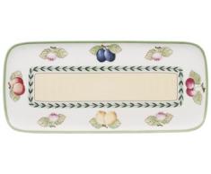 Villeroy & Boch Charm & Breakfast French Garden Plat de service Ã gÃ¢teau, 35x16 cm, Porcelaine Premium, Blanc/Multicolore