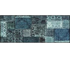 Wash + Dry Vintage Patches türkis Tapis, Surface en Polyamide, Vert, 75/190