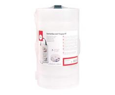 Rayher 39499000 boite de rangement ronde, avec poignÃ©es, plastique transparent