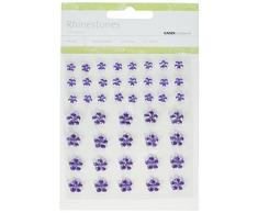 Kaisercraft Autocollant Fleur Strass 44/Pkg-Lilas
