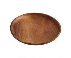 Premier Housewares 1104632 Assiette, Bois dacacia, Marron, 3 x 26 x 26 cm
