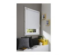 MADECOSTORE Store Enrouleur Occultant Easy Uni Blanc perle - L65 x H170cm - Sans perçage