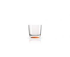 Palm 15384 Verre Ã Whisky Marc newson 285 ML-Lot de 4 Cadmium Orange