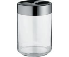 Alessi Lc09 Julieta BoÃ®te de Cuisine en Verre avec Couvercle en Acier Inoxydable 18/10 Brillant, 100 Cl