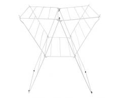 MSV 130095 Etendoir tétras 13m de Acier INOX/PP en Blanc, Polypropylène, 75,5x65x57 cm