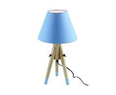 ZONS Lampe à Poser Scandinave 4 Couleurs H50cm Bleu