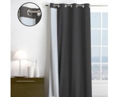 Home Style France Rideau Thermique, Polyester, Anthracite, 250x140x1 cm