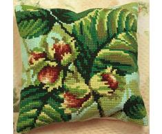 Collection dArt CD5089 40 x 40 cm Hazelwood Kit Point de Croix Coussin, Coton, Multicolore, 12,9 x 6,4 x 7,2 cm