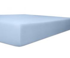 Kneer 2231663 Drap Housse, Bleu Clair, 160x200x4-12cm