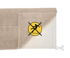 Kleine Wolke 5444100225 Support de Tapis antidérapant 70x120 cm Blanc, 100% Polyester, 40x30x10 cm