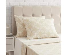 AmazonBasics Taie dâoreiller en satin - 40 x 80 cm x 2, Octogone