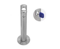 Jofel Cendrier INOX Pied 4L, Acier Inoxydable, satinÃ©, Unique