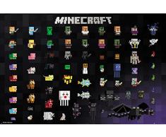 GB eye LTD Minecraft Pixel Sprites Maxi poster 61,91,5 cm Bois Divers 65 x 3,5 x 3,5 cm