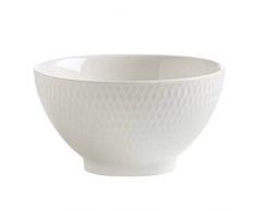 Maxwell & Williams Basics diamants Bol à riz, Blanc, 10 cm