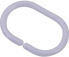 TENDANCEÂ âÂ PVC Anneaux de rideaux, Blanc, Lot de 12
