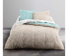 TODAY Enjoy Yrithil-Parure HC3 Housse de Couette 220x240 + 2 Taies dâOreiller 100% Coton, COTON-57 Fils, Gris, 220/240