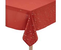 CALITEX Nappe Festive Perledo, Rouge, 140 x 350 cm