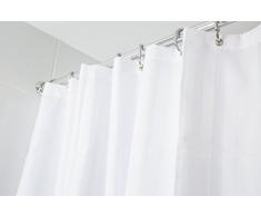Croydex Rideau de douche en tissu rayÃ© Blanc