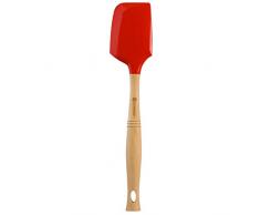 Le Creuset, Grande Spatule avec Tête Amovible en Silicone, Longueur : 33 cm, Silicone/Bois, Cerise