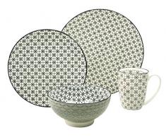 Creatable 19737 imprimÃ© New Style Black Star Service de Table Pierre Multicolore 33 x 18 x 34,5 cm 4 PiÃ¨ces