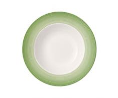 Villeroy & Boch Colourful Life Green Apple Assiette creuse, 25 cm, Porcelaine Premium, Blanc/Vert