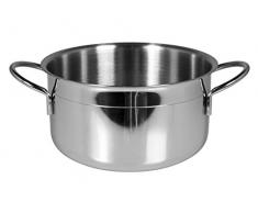 Home Ecopoint Faitout, Acier INOX, Argent, 26 cm