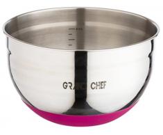 Art&Cuisine 5166 Saladier Acier Inoxydable Rouge 24 cm