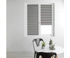 store dintérieur store enrouleur jour et nuit 90x180 cm polyester daynight gris